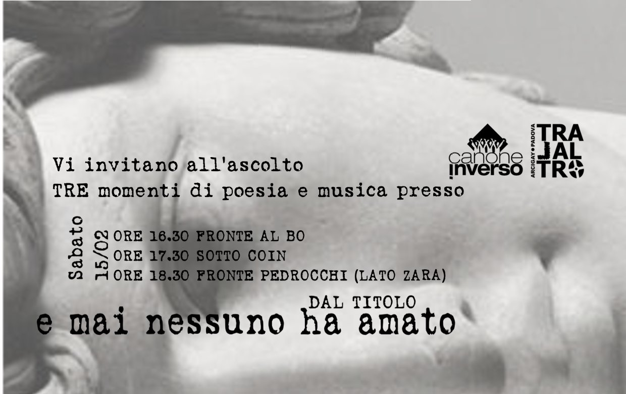 Nessuno ha amato | amore fra poesia e musica