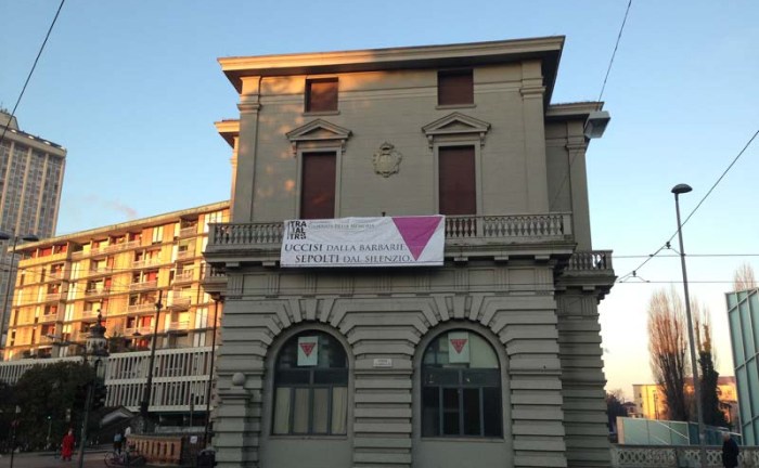 Giorno della Memoria Padova Olocausto LGBTI Corona triangolare rosa giorno della memoria 27 gennaio padova