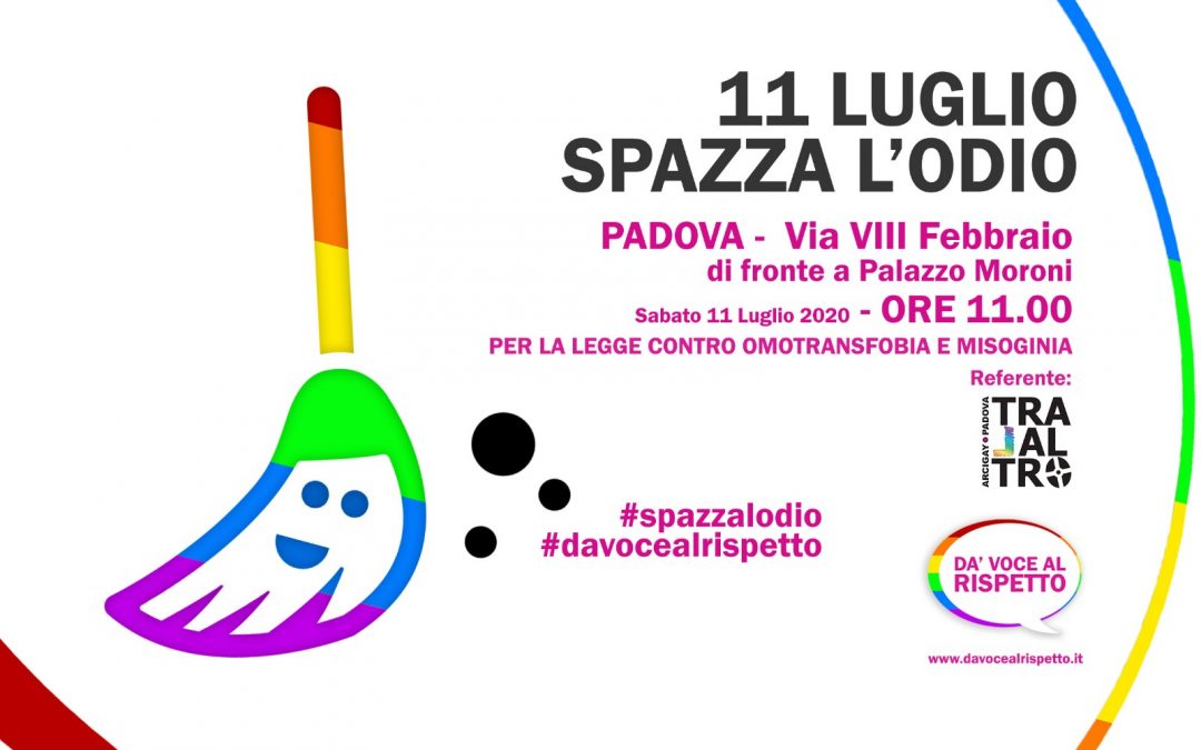 Spazza l’odio – Legge contro omobitransfobia e misoginia
